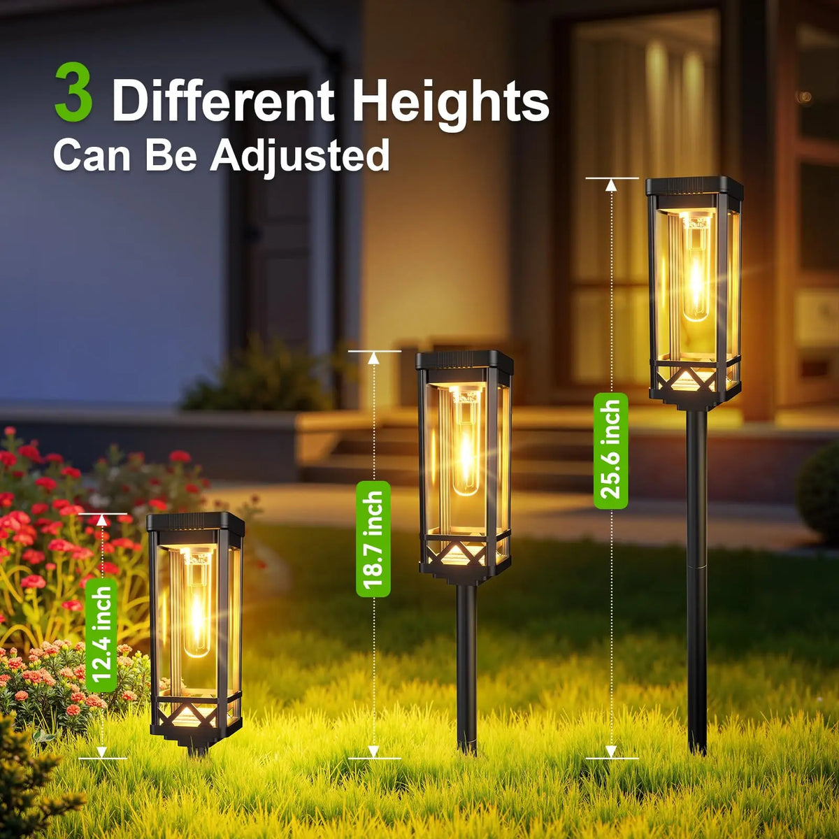 Solar Powered Pathway Lights Waterproof LED Landscape Lighting