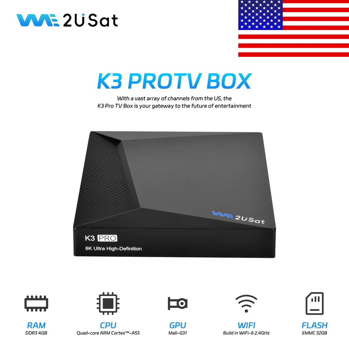 GTMEDIA K3 Pro Android TV Box With Bluetooth HDR Streaming