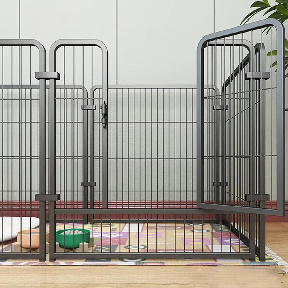 Foldable Stainless Steel Dog Playpen Exercise Kennel Cage