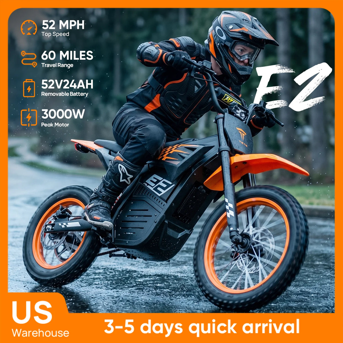 URLIFE E2 Electric Bike With Removable Battery And Front Suspension