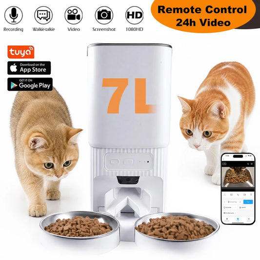 Nityers Automatic Pet Feeder With HD Camera And WiFi Control