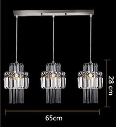 GreeLustr Modern Crystal LED Pendant Ceiling Light Fixture