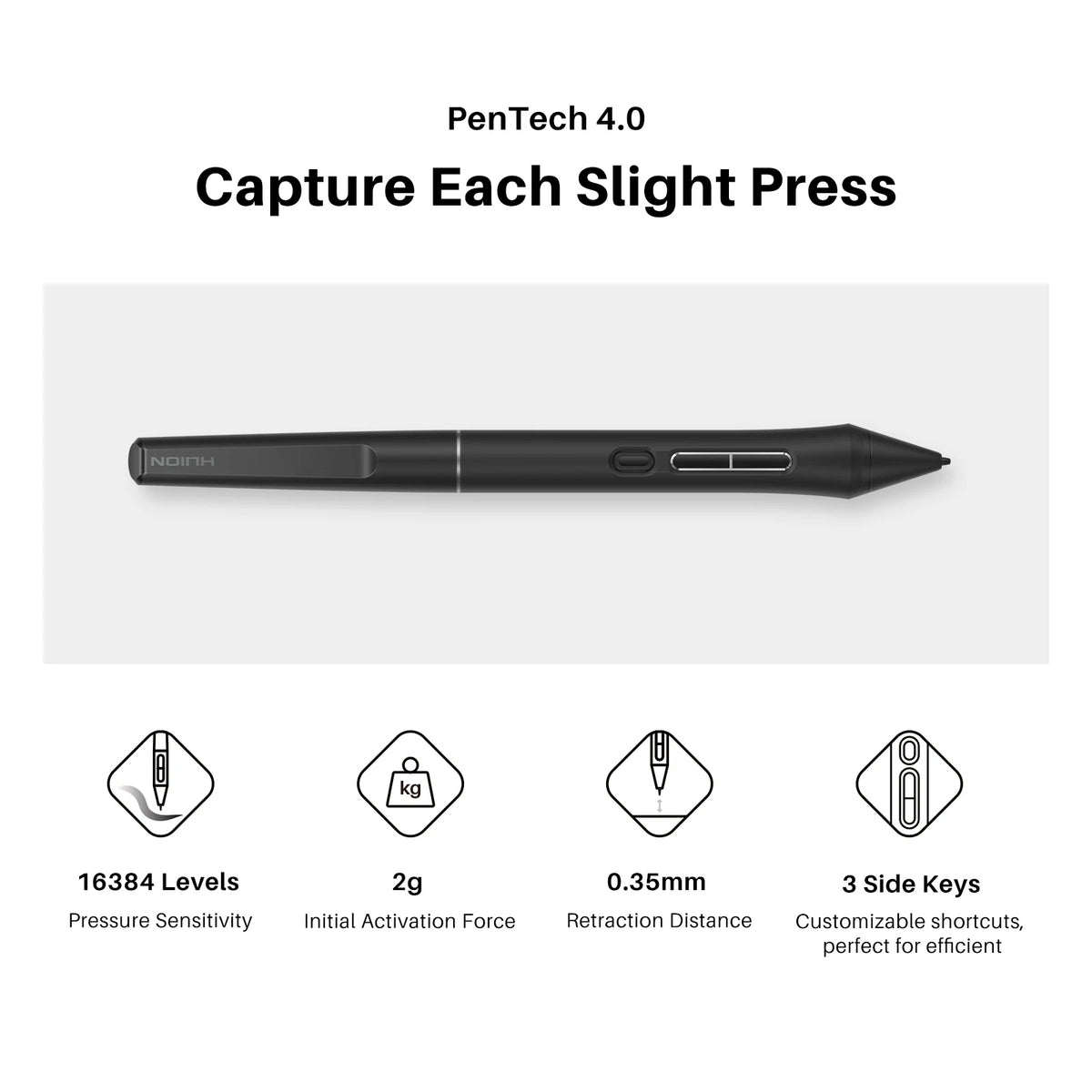 Huion Kamvas Gen 3 Drawing Display With Professional Digital Pen