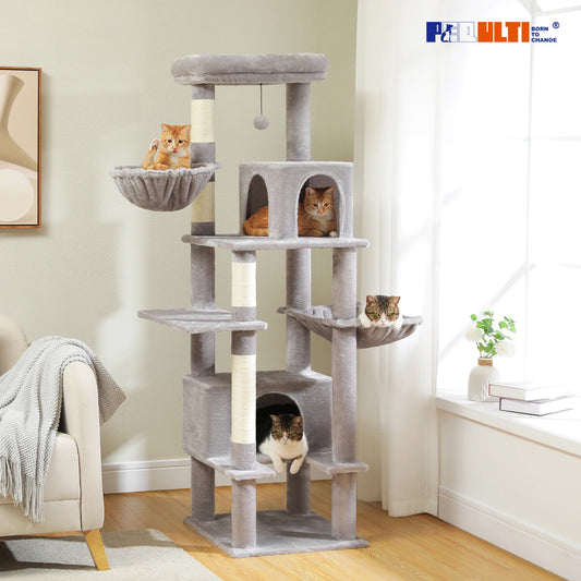 PAWZ Road Indoor Cat Tree With Sisal Scratching Post Condos