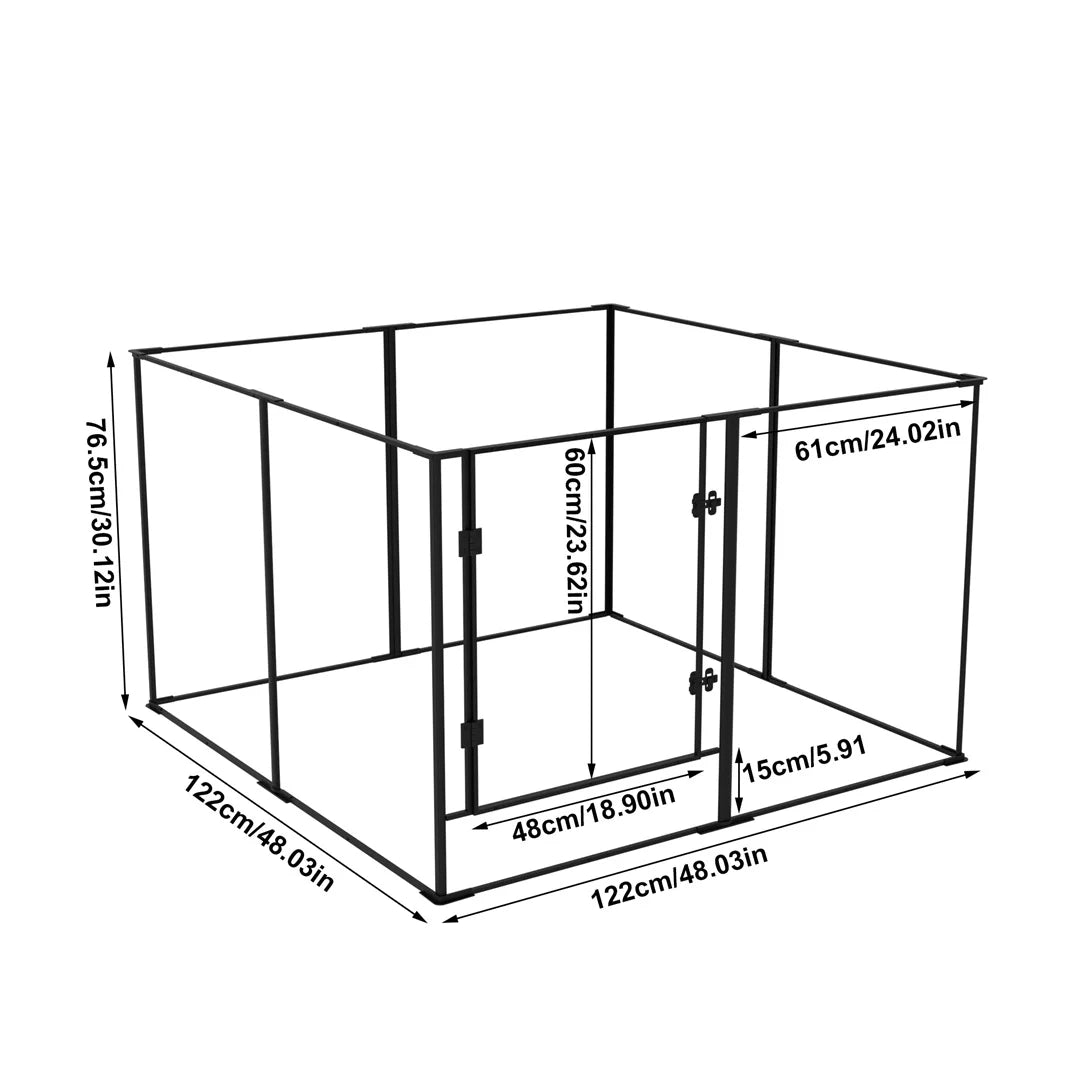 BINGOPAW Acrylic Dog Playpen Indoor Exercise And Training Fence