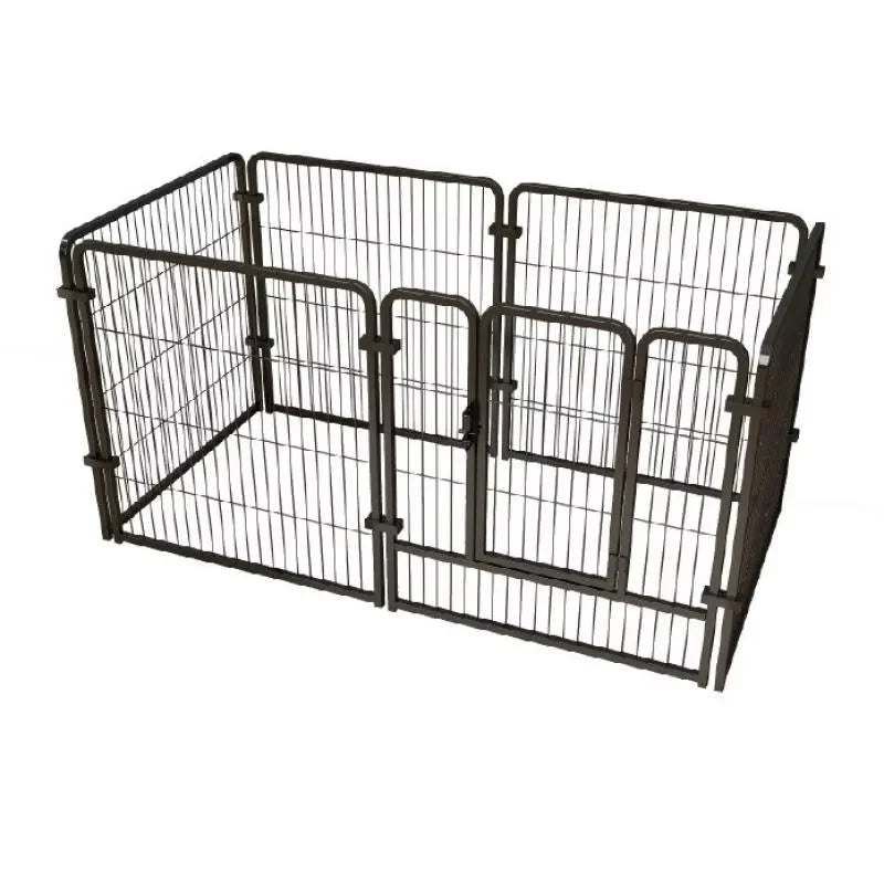 Foldable Stainless Steel Dog Playpen Exercise Kennel Cage