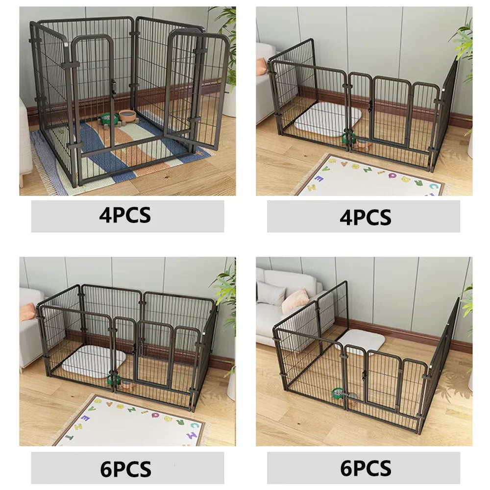 Foldable Stainless Steel Dog Playpen Exercise Kennel Cage