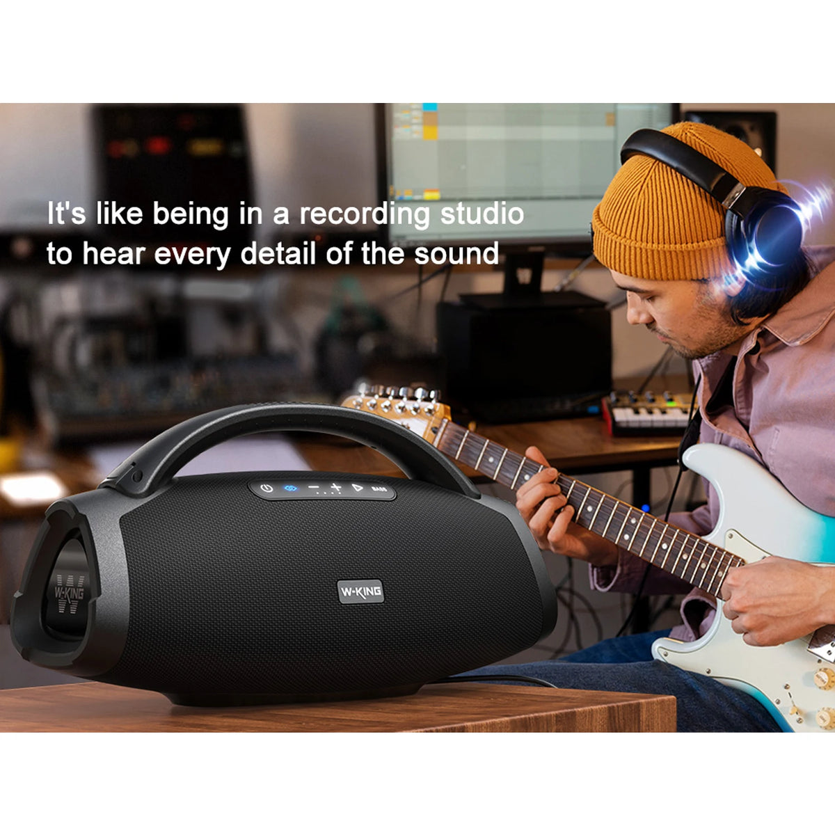 W-King X20 Portable Bluetooth Speaker With Powerful Bass Waterproof Design